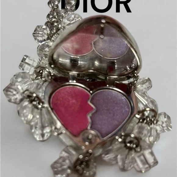 Dior Swarovski Crystal Bracelet Heart Lip Gloss 001 Magical Seduction Bag Charm - Picture 4 of 8